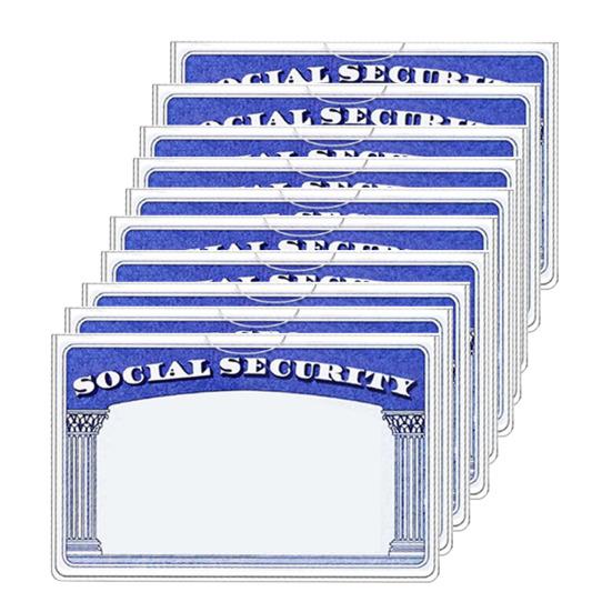 10/20 Pcs Social Security Card Sleeves Transparent Medicare Card Protector Water Resistant Clear PVC Card Holder for ID Debit Credit Card