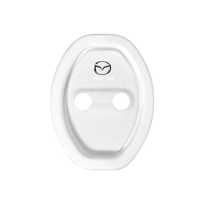 Для Mazda 2 3 4 5 6 7 8 ATENZA Axela 6 RX8 CX6 CX5 CX4 Alexa CX4 CX5 CX8 2 3 6 DJ BL BM GJ 4 шт. Накладки на стопор двери автомобиля Защитные накладки на замок двери