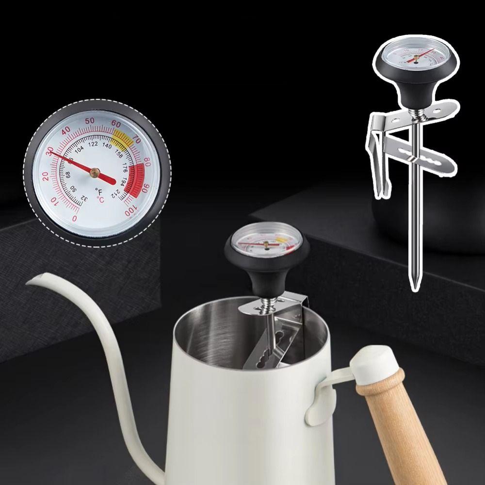 Accurate and Fast Coffee Temperature Meter Clip-on Hand Brewed Temperature Monitor  Chocolate