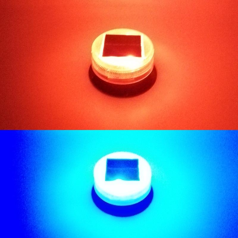 Солнечный светодиодный стробоскоп для автомобиля: Красно-синие предупреждающие мигалки для безопасности на стройке