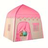 Children's Princess Play Tent,Large Indoor Playhouse with Pink Floral Design,Durable Polyester Fabric & Sturdy Steel Frame,gift for Boys & Girls