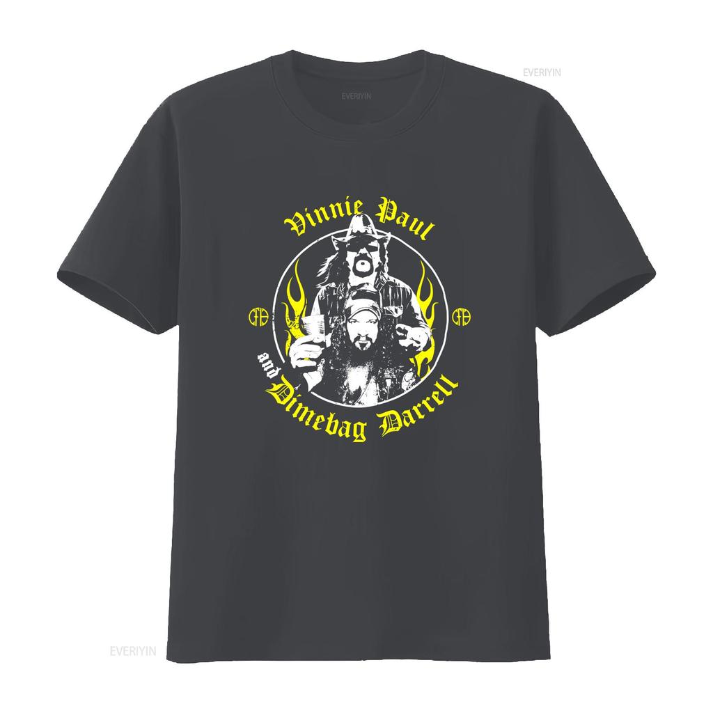 Authentic Abbott Brothers Vinnie Paul Dimebag Darrell Rock Band T Shirt S 2xl New Vintage Comfortable Homme Stylish