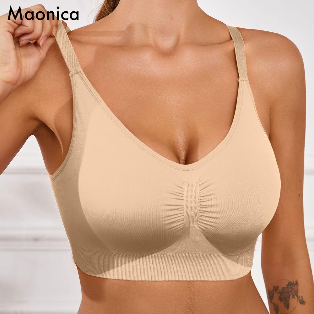 Европейский размер CDE чашка новый бесшовный спортивный бюстгальтер майка для йоги жилет удобный топ нижнее белье M-2XL Plus