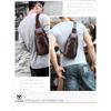 BULLCAPTAIN Genuine Leather Crossbody Bags Men Leather Shoulder Men Chest Bags Fashion Travel Handbags Man Messenger Bag Male