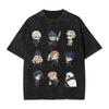 Washed T Shirts Maki Zenin Manga Hip Hop TShirts JJK Kaisens Anime  Streetwear Short Sleeve Printed Tops Tops Tees Men Women
