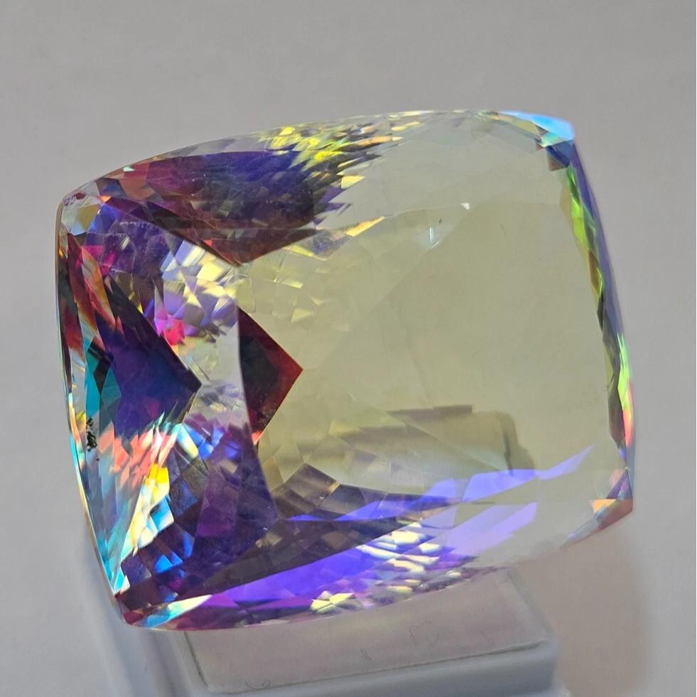 Natural Cushion Mystic Topaz Rainbow Color 276-278 Ct Stunning Gemstone