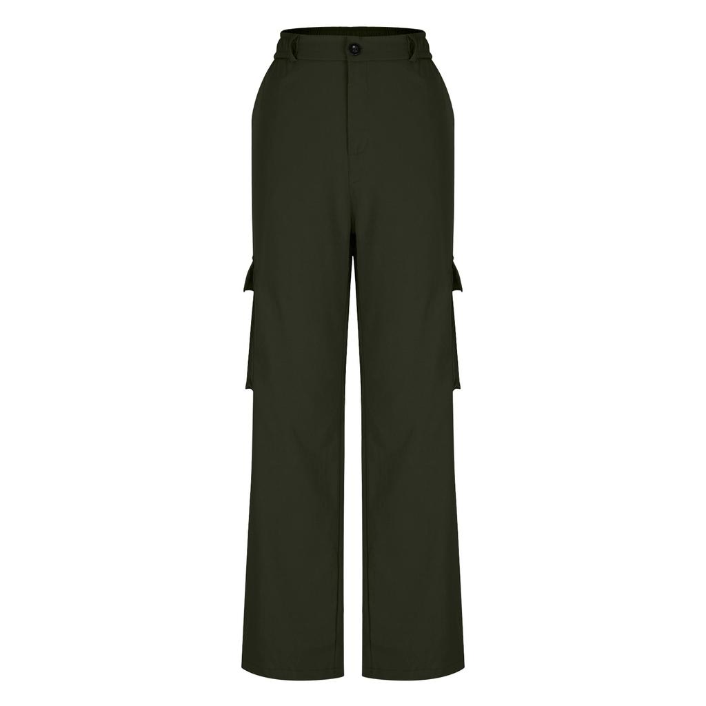 Женские модные повседневные уличные мешковатые брюки-карго с карманами, широкие брюки, свободные комбинезоны, длинные брюки