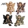 Vintage Garden Fairy Craft Patchwork DIY Kit, Flower Fairies Sewing Make 4 Kit Dolls, Beginner-Friendly Project for Home Decor Handmade Gift