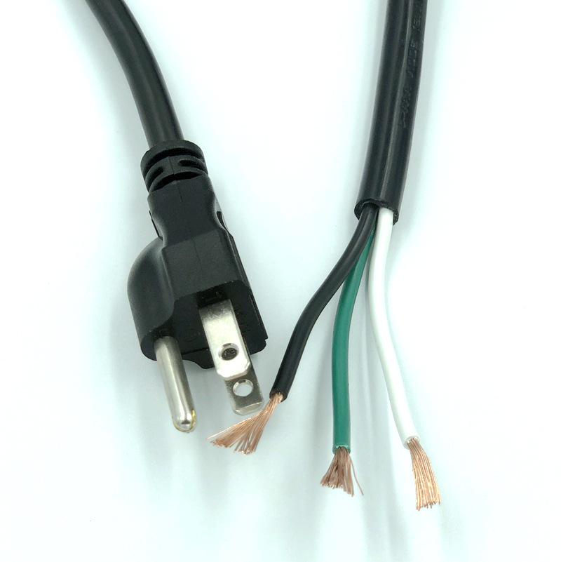 Мощный 20-амперный американский трехконтактный штекер, провод 12 AWG, 14 AWG
