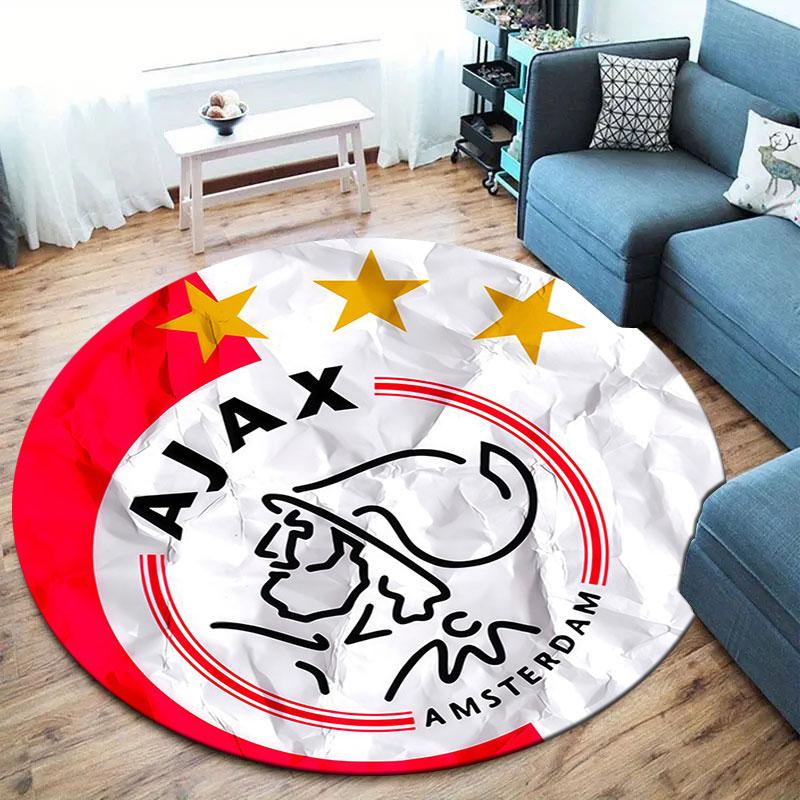 AFC Ajax Round Area Rug,Carpet Rug for Living Room Bedroom Sofa Playroom Decor,Non-slip Floor Mat