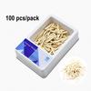 Dental Wedge Set Interdental Fixing Filling Wooden Wedge And 20 Pcs Elastic Rubber Wedge)dental Wedge Matrix Whitening