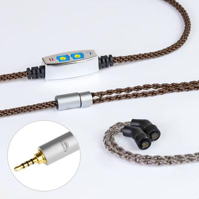 Okcsc ZT8 JH Сменный кабель для наушников и с басом, совместимый с OFC JH JH13 V2 Layla и 4-контактными наушниками, 8-жильный, регулируемый, аудио, Astell&Kern,