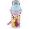 Skater Disney Princess Water Bottle, 24 Oz (480ml), Kids', Antibacterial Plastic, Child-Friendly, Lightweight, Made In Japan, PSB5SANAG-A
