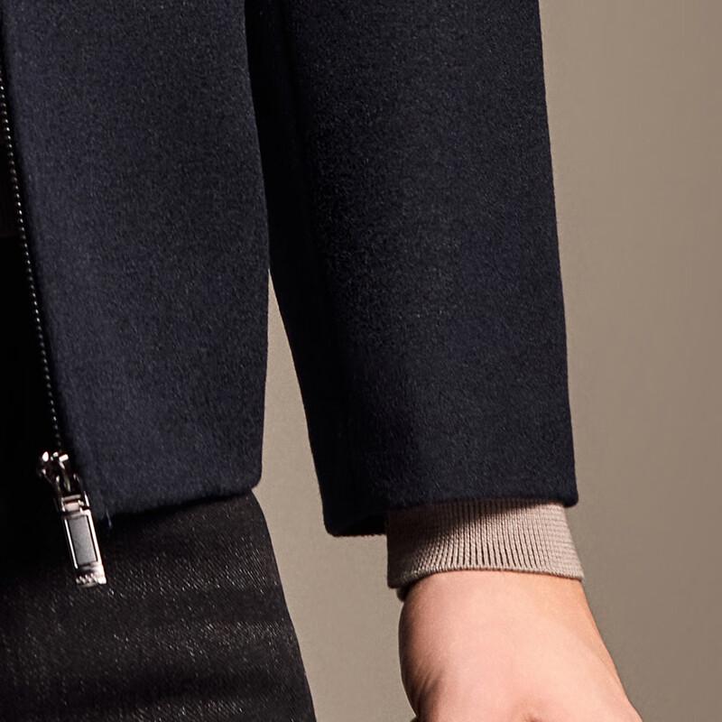 Мужское шерстяное пальто с отстегивающейся подкладкой из гусиного пуха и кашемира