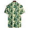 Мужская летняя рубашка для гольфа с принтом «Гавайи», с короткими рукавами, повседневная модная рубашка для мужчин