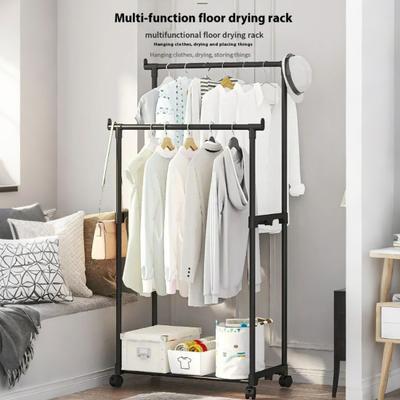 Современная модульная вешалка для одежды, прочная несущая конструкция, простая сборка, двойной стержень для пальто