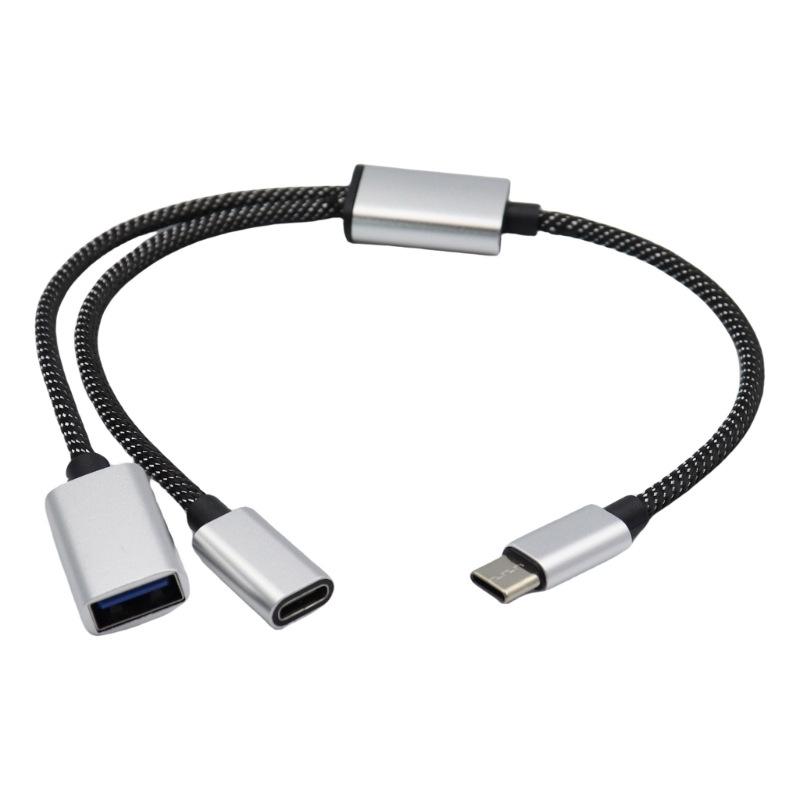 4-в-1 USB 2.0 концентратор Type-C: 2 порта USB + 1 порт Type-C