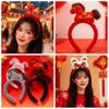 Mascot New Year Headband Cartoon Plush Horse Headband Sweet Horse Hairband  Children