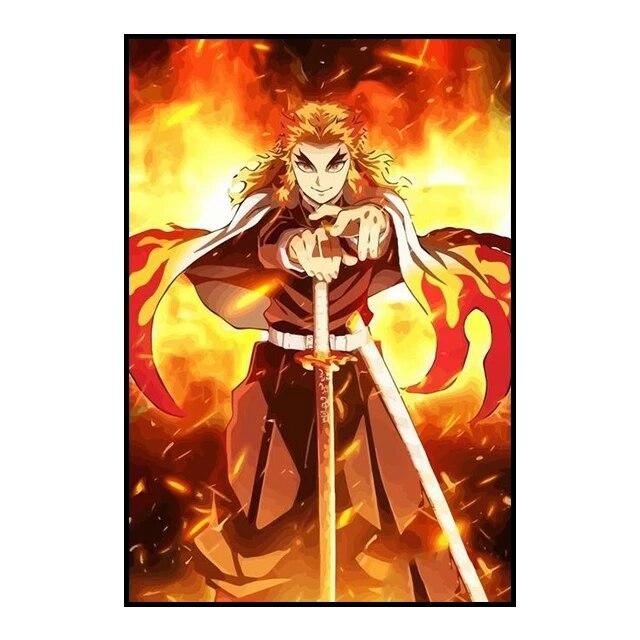 Убийца Демонов, украшение, картина, фреска, постер с персонажами аниме, холст, картина и настенные художественные принты для детской комнаты, современный домашний декор, без рамки