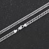 New 925 Sterling Silver  20/22/24 Inch 6mm Side Chain Necklace For Woman Man Fashion Charm Jewelry Gift