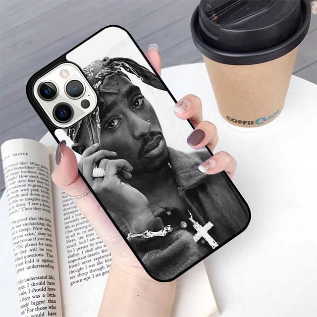 Чехол для телефона Tupac 2Pac Amaru Shakur Для iPhone 17 Air 14 15 16 13 12 Max Чехол Для Apple 11 Pro Max Plus Coque