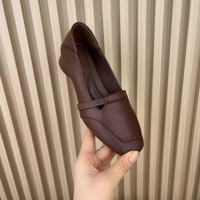 Осень новые туфли Мэри Джейн на толстом каблуке из кожи универсальные мягкая подошва удобные повседневные дышащие тонкие женские туфли