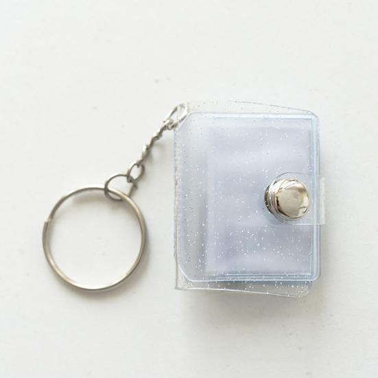 Мини-фотоальбом с перекидной страницей, блестками, прозрачным кольцом-защелкой, 16 карманов, держатель для карточек, подарок на память