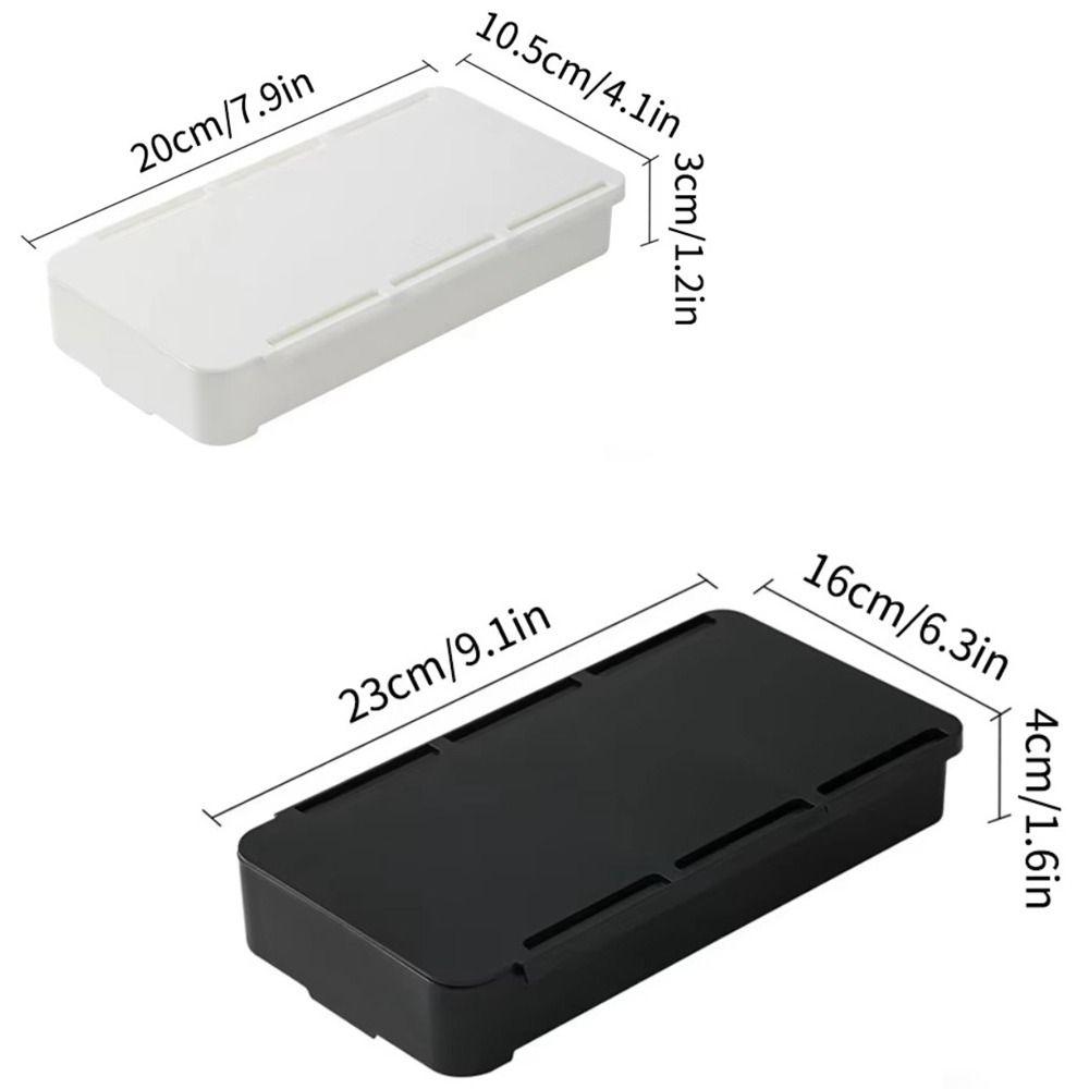 Large Capacity Undertable Drawer Self-Adhesive Hidden Drawer Cosmetics Stationery Organizer