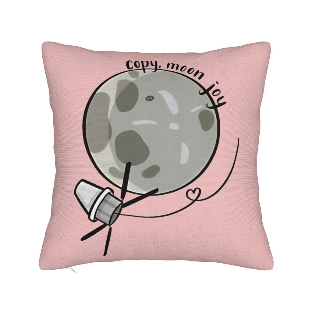 Copy Moon Joy Pillow Case Square Pillow Cover For Sofa Bedroom Home Decor Novelty Pillowcases