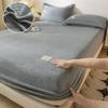 Осенне-зимняя теплая простыня на резинке из фланели, мягкая и удобная, простыни для двуспальной кровати, утолщенный коралловый флис, чехол для матраса, плюшевая простыня