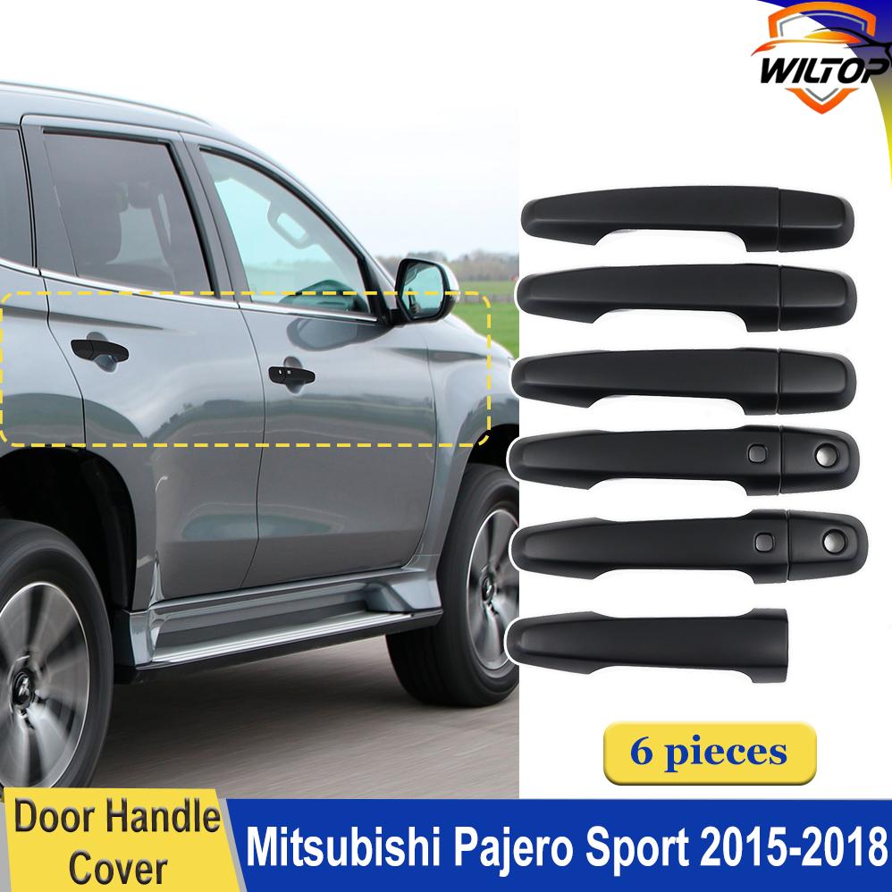 Накладка на ручку двери для Mitsubishi Pajero Sport 2015-2018, материал ABS, защитные накладки, Shogun Sport, Montero Sport, автомобильные аксессуары