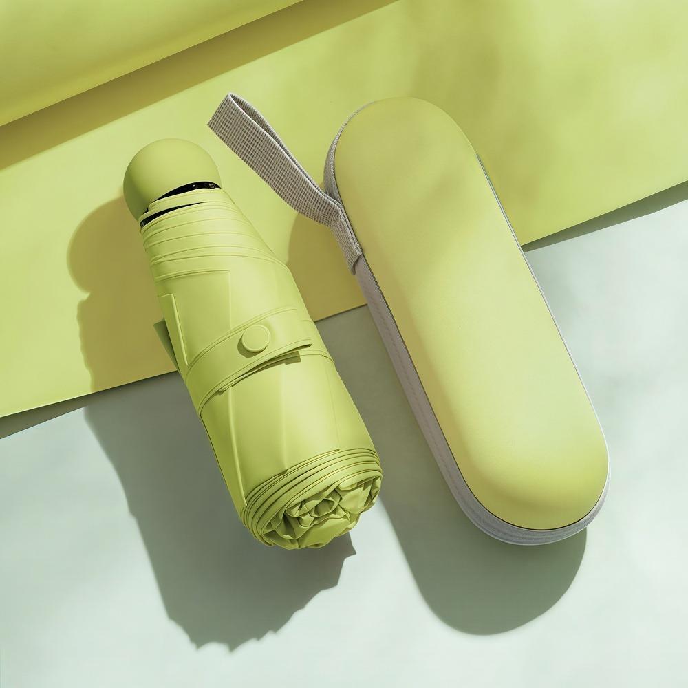 Mini Foldable Umbrella UV Protection Mini Sun Umbrella Dual Use Portable Box To Store Sunshade Umbrella Mini Umbrella Zwq
