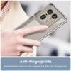 For Motorola Edge 50 Ultra 5G Case WANLONFENG MF Series TPU Acrylic Clear Phone Cover with Tempered Glass Film