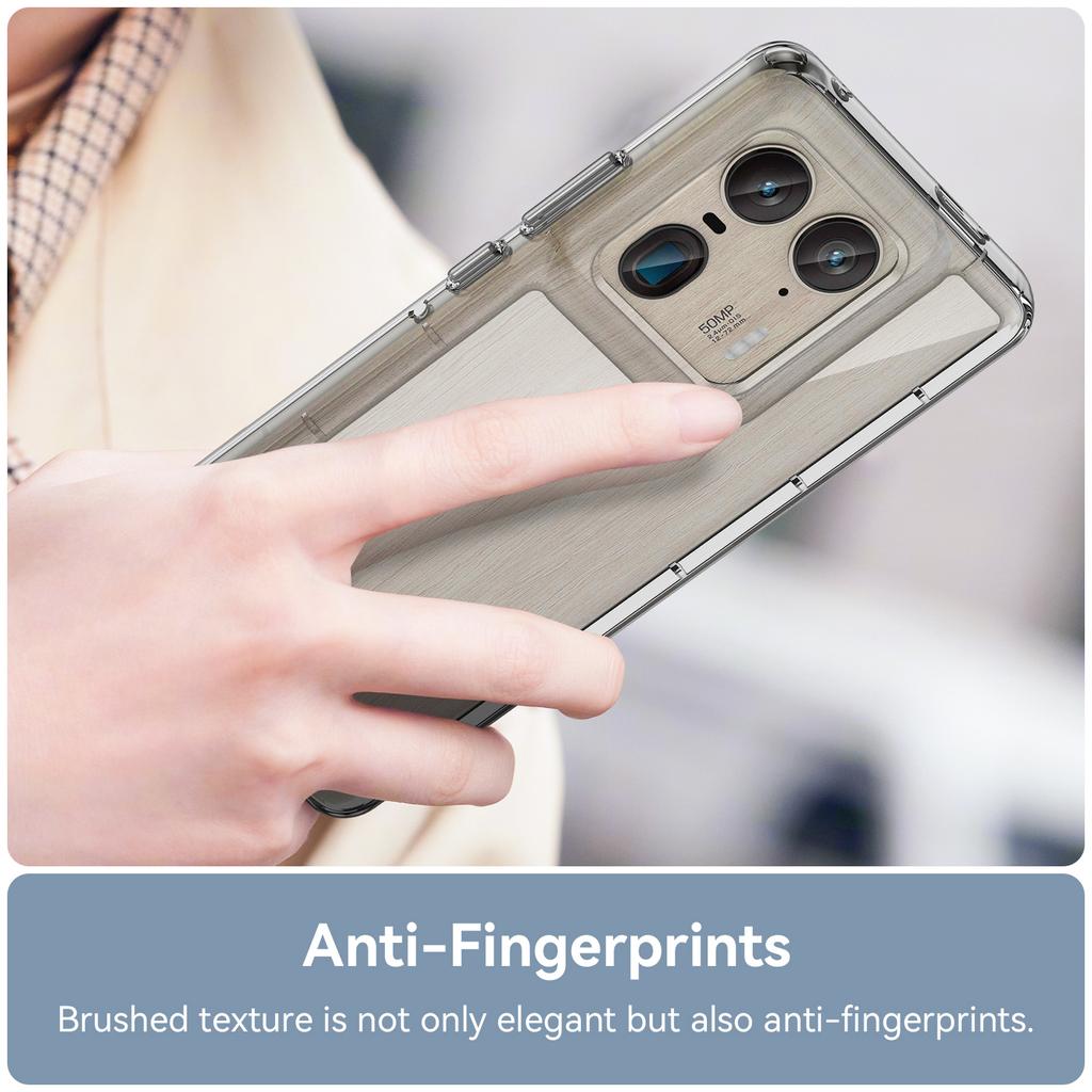 For Motorola Edge 50 Ultra 5G Case WANLONFENG MF Series TPU Acrylic Clear Phone Cover with Tempered Glass Film