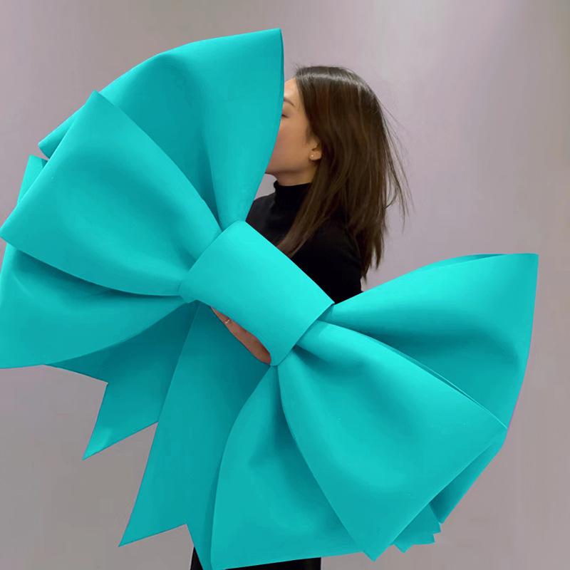 75/100СМ Гигантский Бант ЕВА Большой Бант из Губки Бумажный DIY Набор Материалов Ручной Работы для Свадебной Арки Свадебной Вечеринки Рождественский Декор Реквизит
