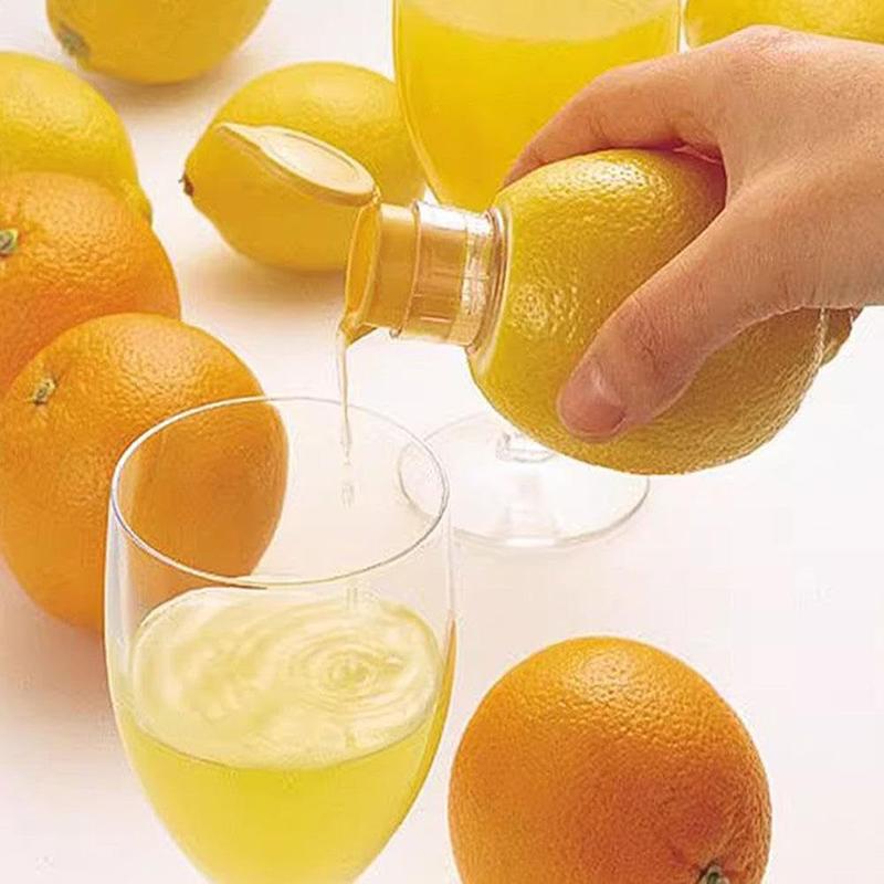 Manual Lemon Juicer Manual Fruit Juicer Squeezer Built-In Filter Manual Fruit Squeezer Screw Top Juice Squeezer for Pinics