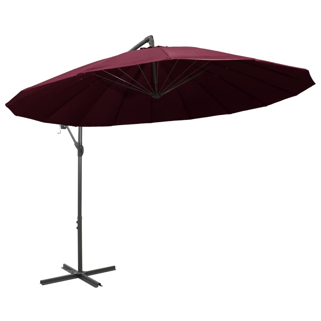 Umbrella Burgundy Red 3 m Aluminum Mast