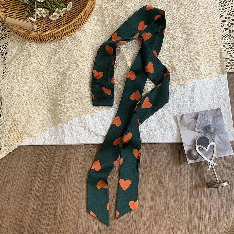Double-layer Polka Dot Silk Scarf, High-end Versatile Small Scarf, Fashion Headscarf, Headband, Hair Tie, Decorative Belt.
