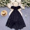 Sexy Off Shoulder Beach Dress Women Slim High Waist Summer Yellow Midi Dresses Elegant Ladies Elegant Party Dress