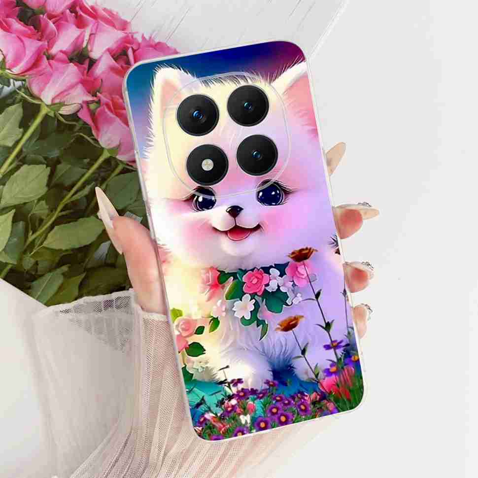 Для Xiaomi Redmi Note 15 Pro Plus ProPlus 5G Чехол Цветочный Мультяшный Чехол Мягкий Силиконовый Чехол Для Redmi Note 15 Pro+ Чехол