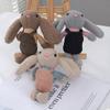 Adorable Long-eared Bunny Keychain Plush Rabbit Doll Soft Toy For Bags And Gifts