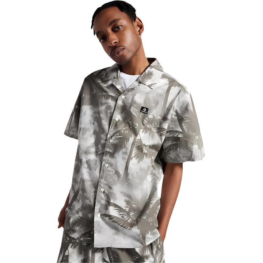 Converse Resort Palm Trees Button-Down Shirt 10026435-A01