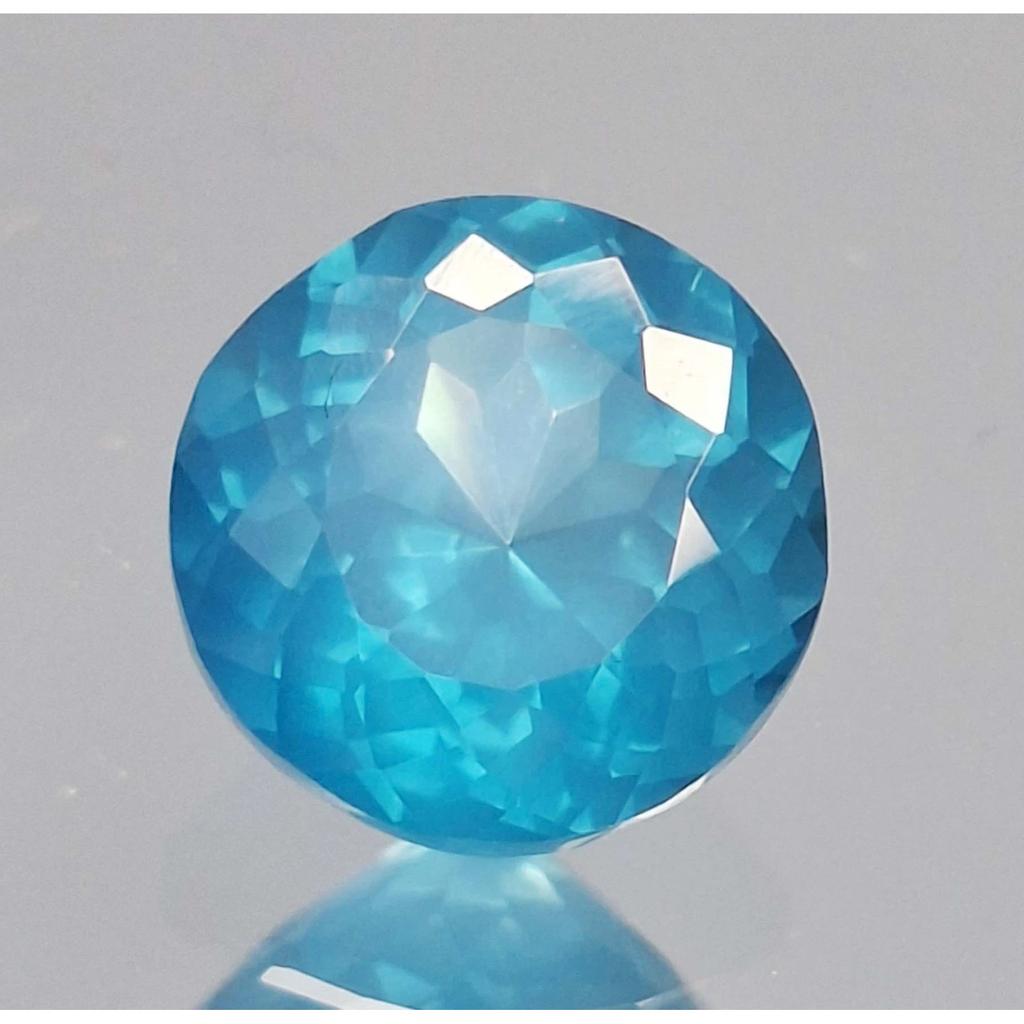 Fabulous Natural Paraiba Tourmaline 6-8 Ct Round Cut Certified Loose Gemstone