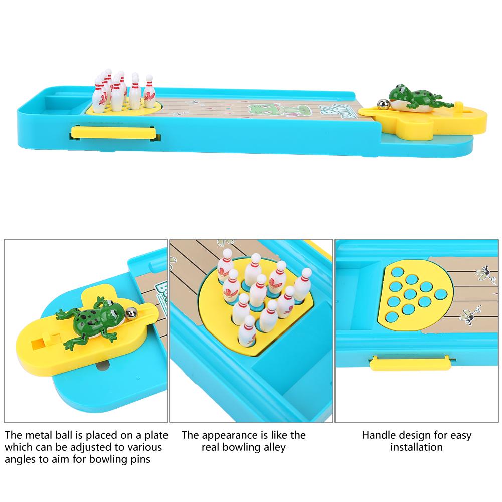 Table Mini Bowling Game Set Entertainment Desktop Parent Child Interactive Ball Toys