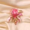 Middle Design Women Girls Fashion Classic Enamel Fairy Badges Brooch Exquisite Lady Vintage Drip Oil Crystal Pin Corsages Gift