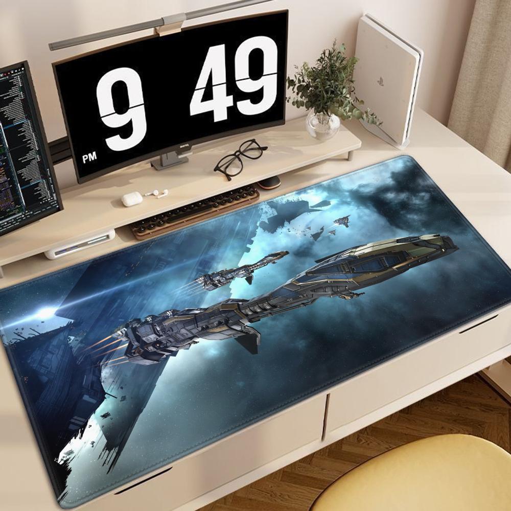 Eve Online Аниме Большой Коврик для Мыши XXL Игровые Аксессуары Клавиатура Настольный Коврик Ноутбук Офисные Ковры Резиновая Обшивка Коврик для Мыши для CS