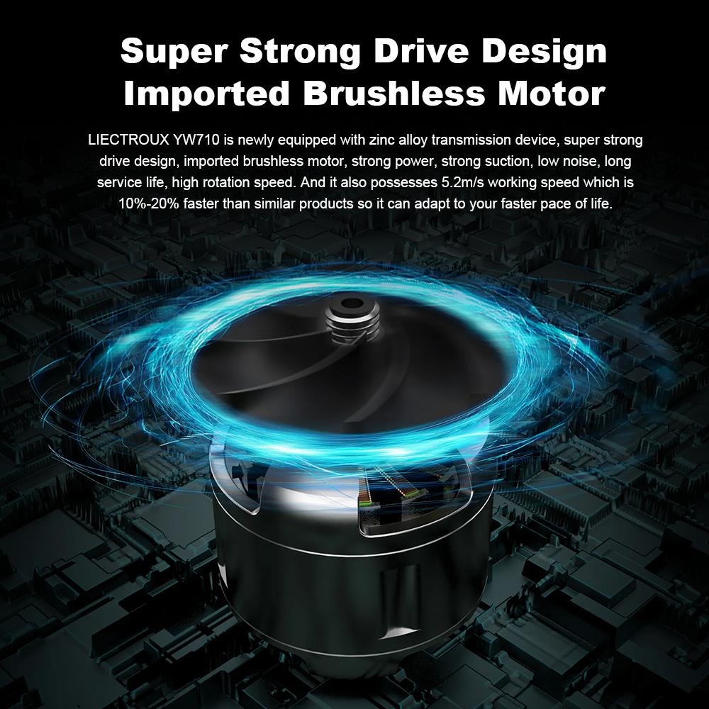 Робот-мойщик окон LIECTROUX YW710, двойной распылитель воды, интеллектуальная память, высокий вакуум всасывания, лазерный датчик, робот для очистки домашнего настенного стекла