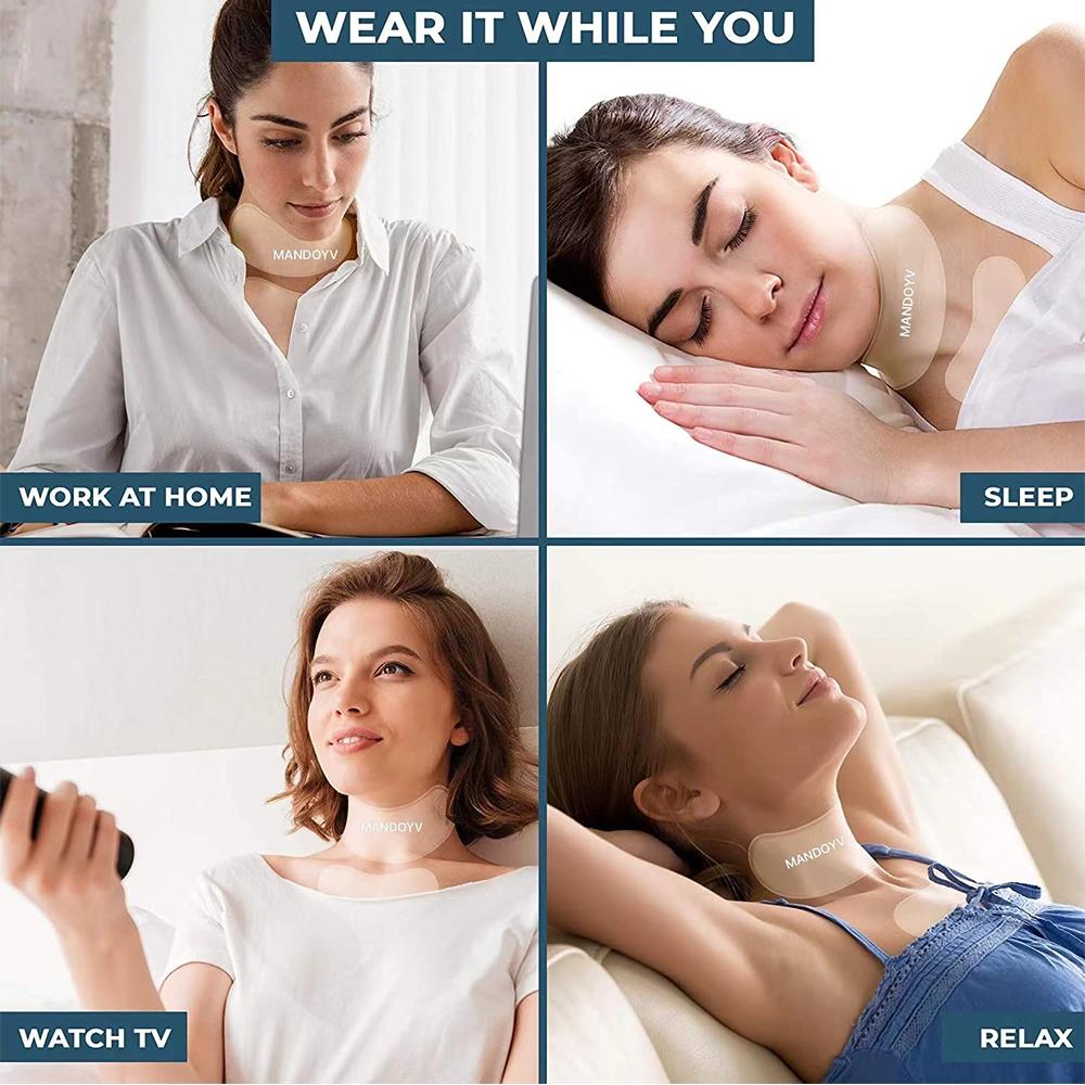 4 Pcs Reusable and Washable Chest Wrinkle Pads and Neck Wrinkle Patches