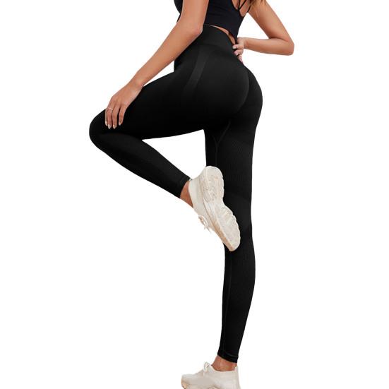 Женские леггинсы для йоги, утягивающие живот, утягивающие бедра, с высокой талией, бесшовные обтягивающие брюки для тренировок