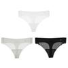 3 шт. Прозрачные стринги Женские Ультратонкие Ощущение Сексуальные Женские Бесшовные С низкой посадкой Однотонные Т-образные трусики Быстросохнущее нижнее белье